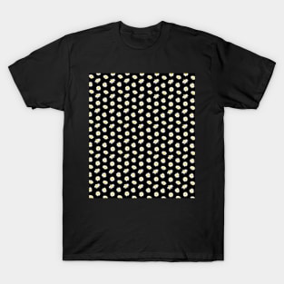 90’s Inspired Small Ditsy Pattern on Black T-Shirt